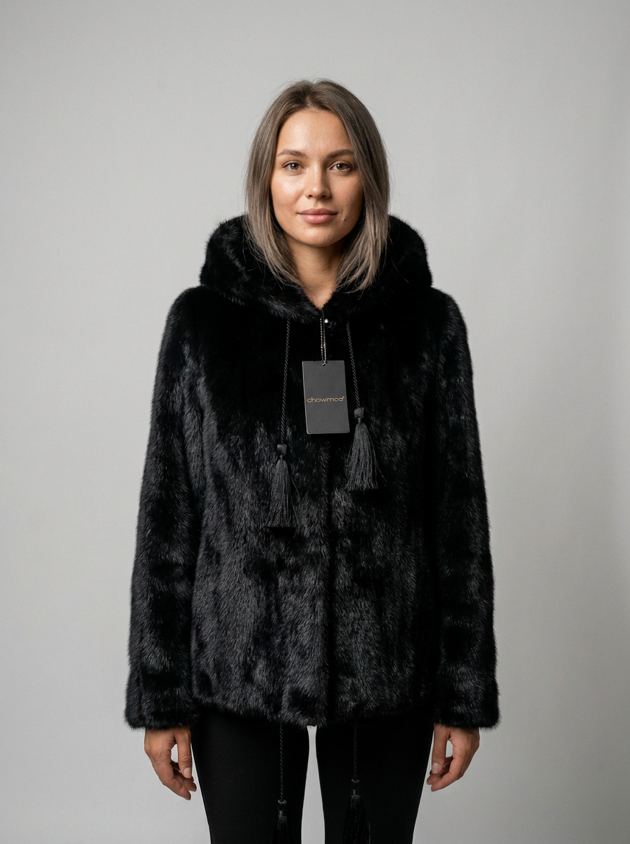 Hooded Fur Jacket