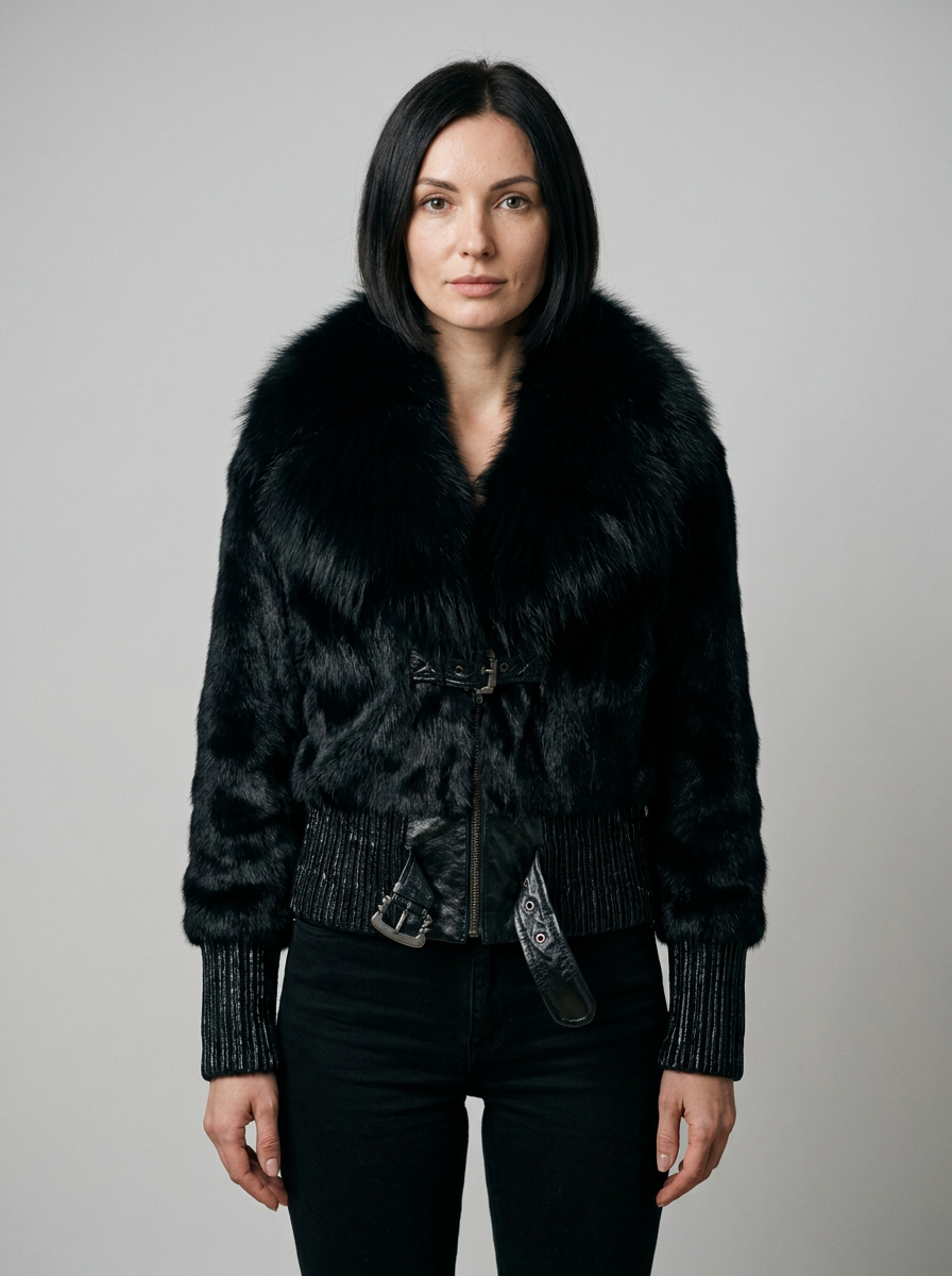 Luxury Fur Bomber Jacket