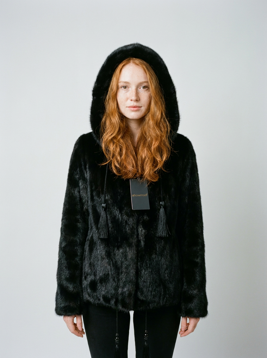 Mink Fur Hooded Jacket