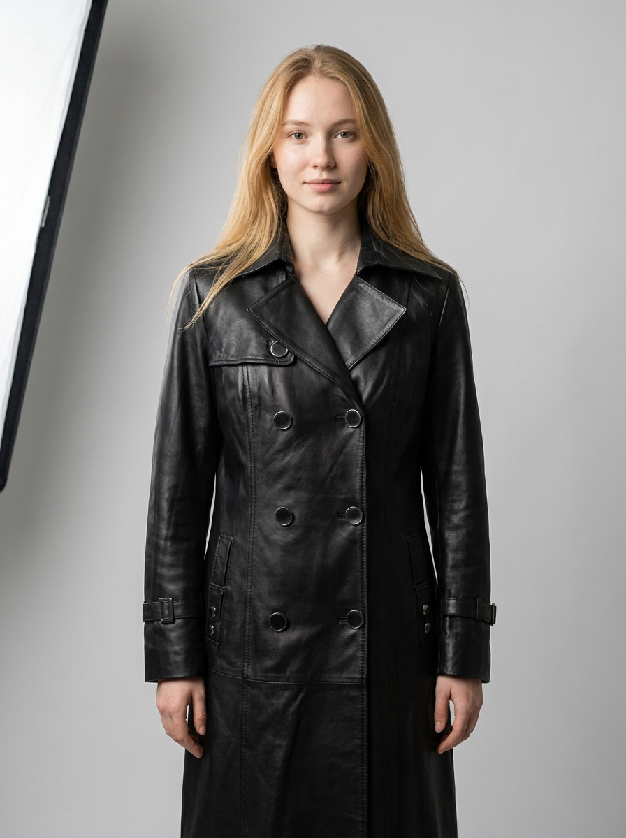 Leather Trench Coat