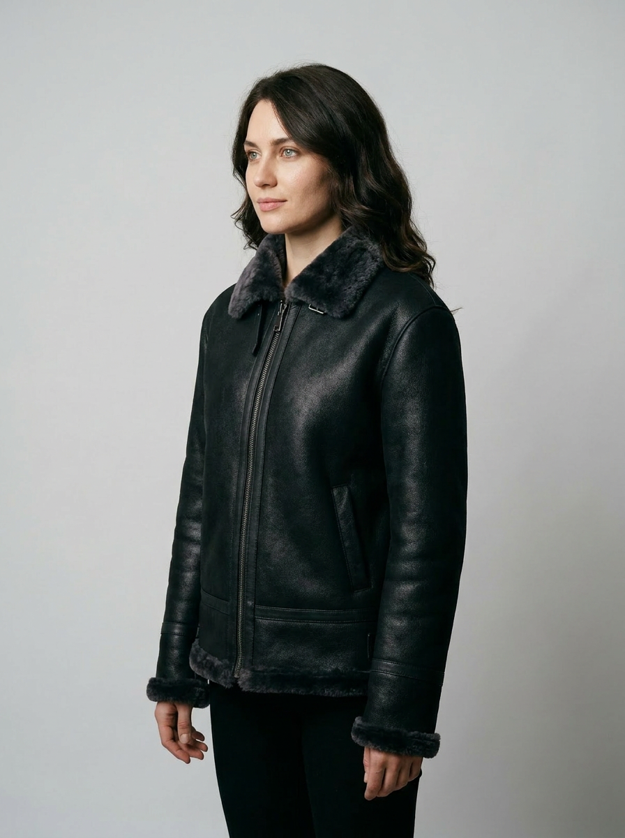Shearling Bomberjacke