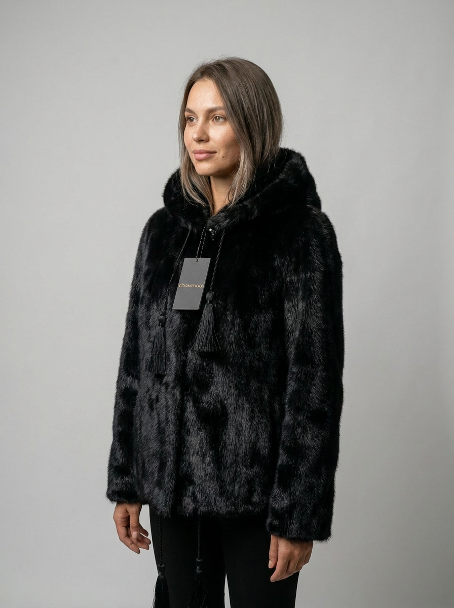 Hooded Fur Jacket