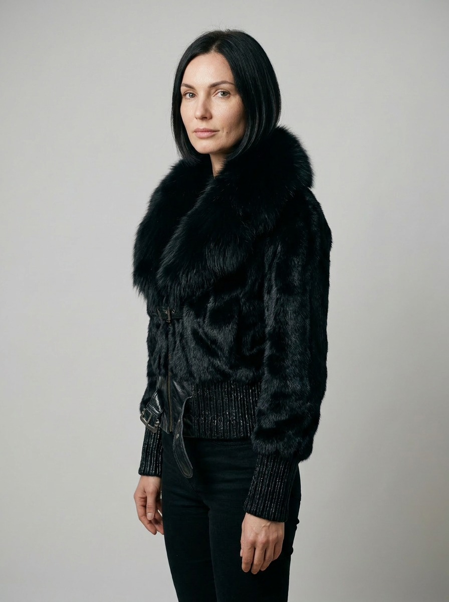 Luxury Fur Bomber Jacket