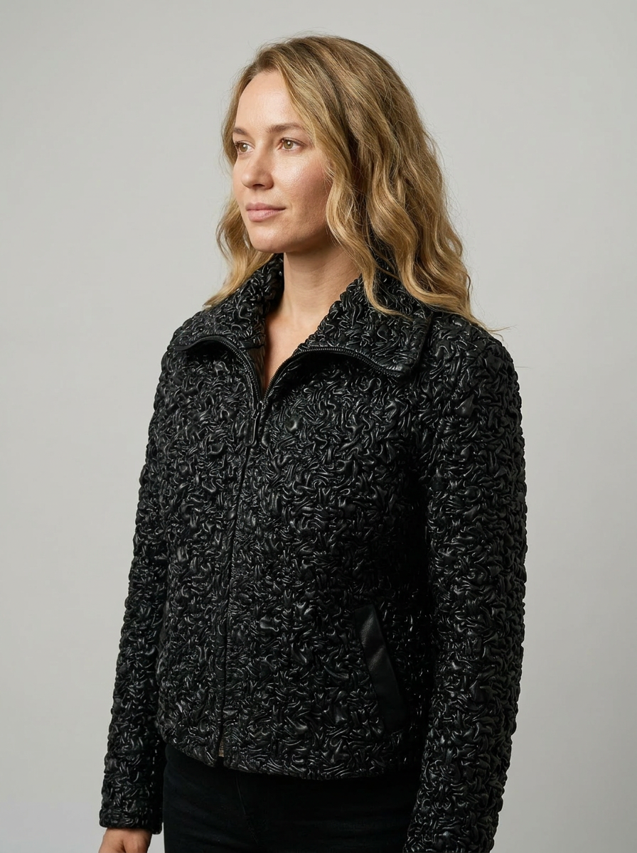 Curly Lamb Shearling Jacket