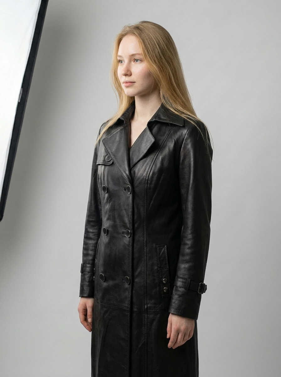 Leather Trench Coat
