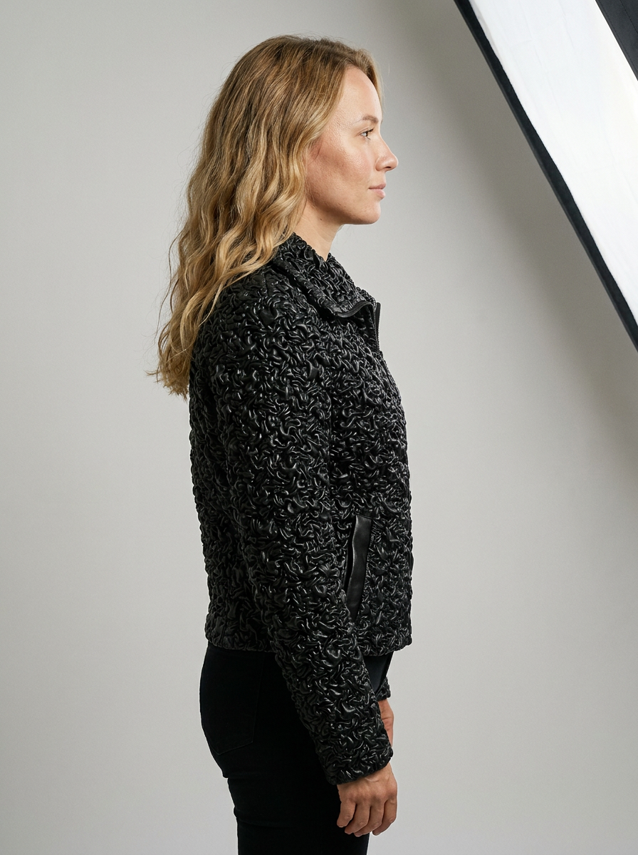 Curly Lamb Shearling Jacket