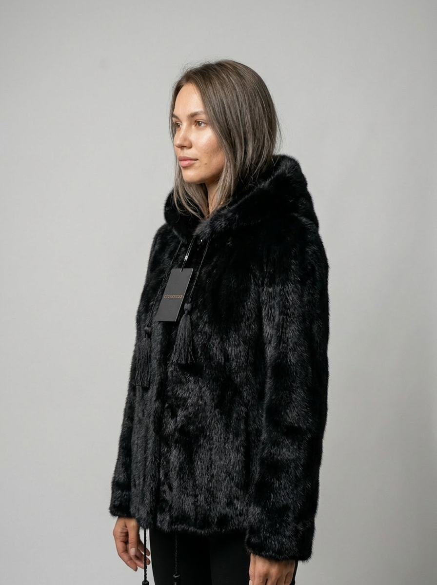 Hooded Fur Jacket