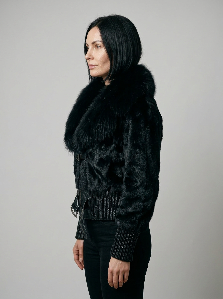 Luxury Fur Bomber Jacket