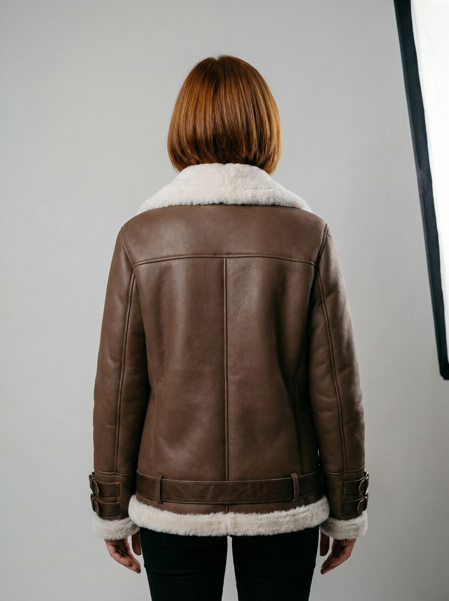 Shearling Bomber Ceket