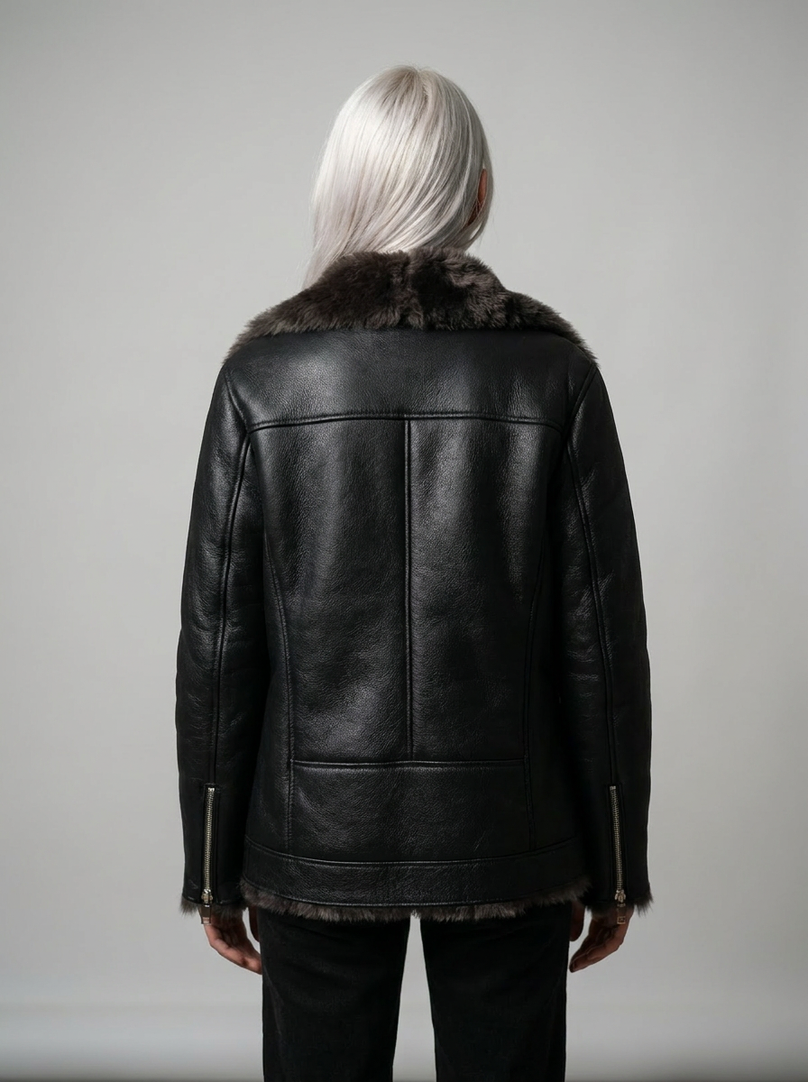 Shearling Biker Jacket