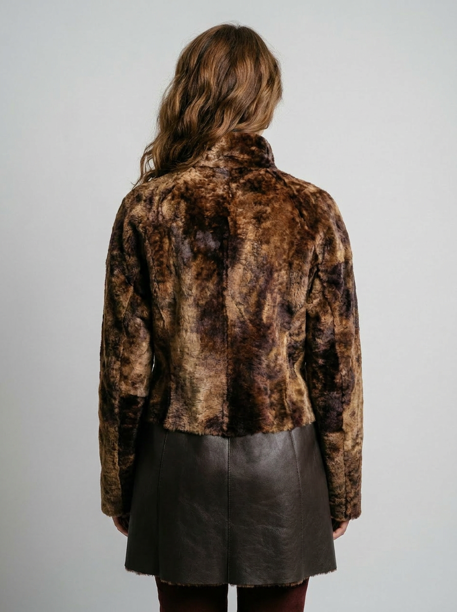Marbled Shearling Jacket