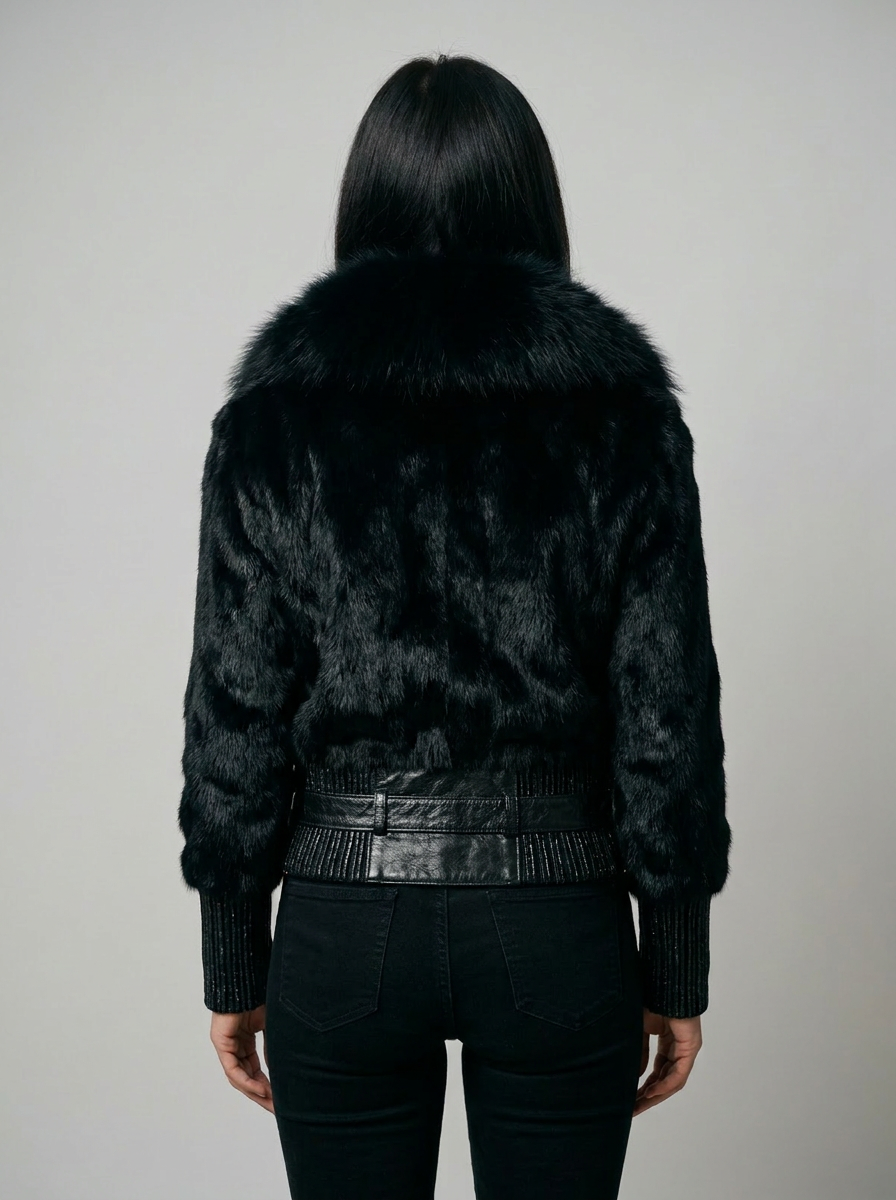 Luxury Fur Bomber Jacket