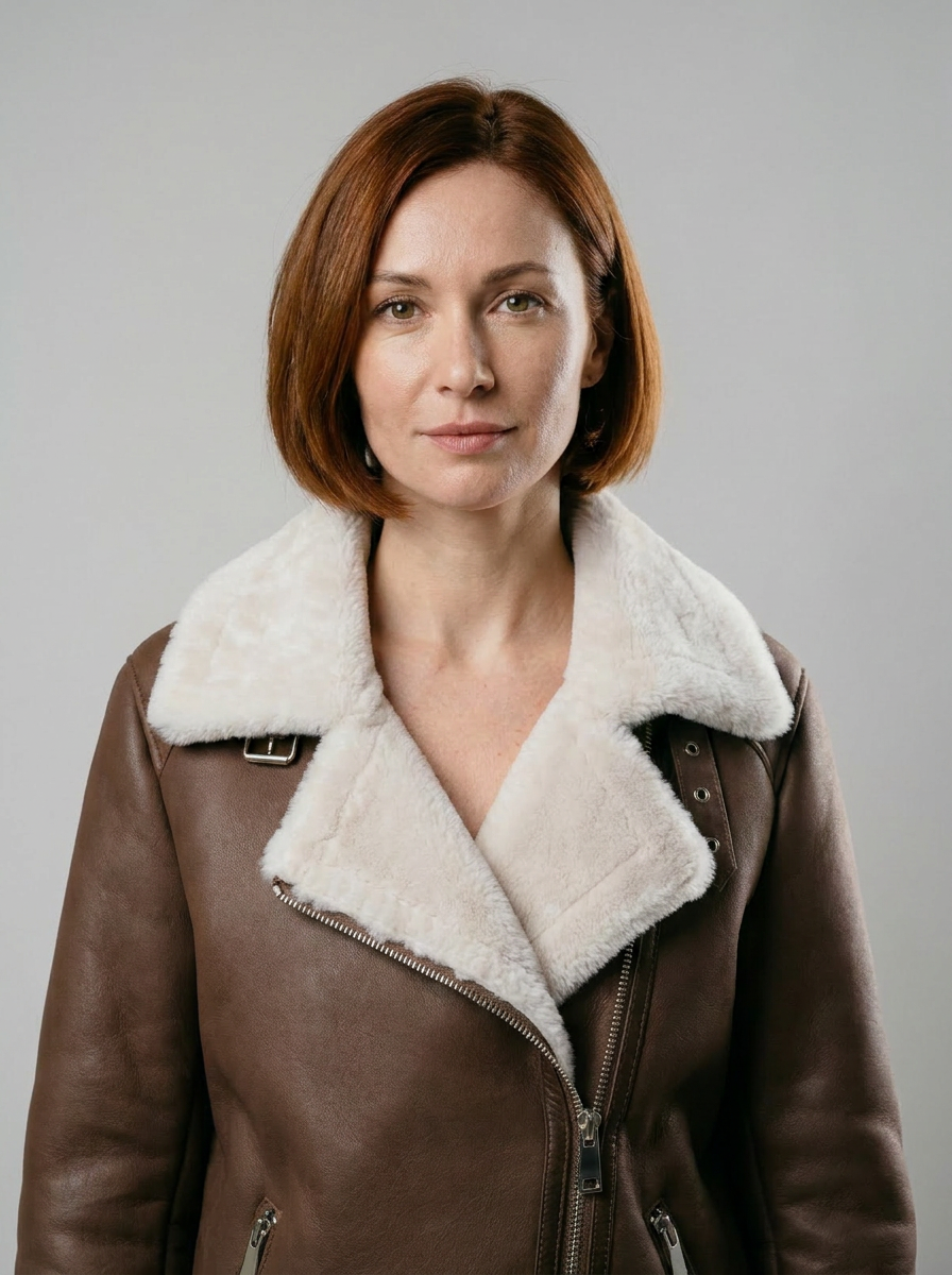 Shearling Bomber Ceket