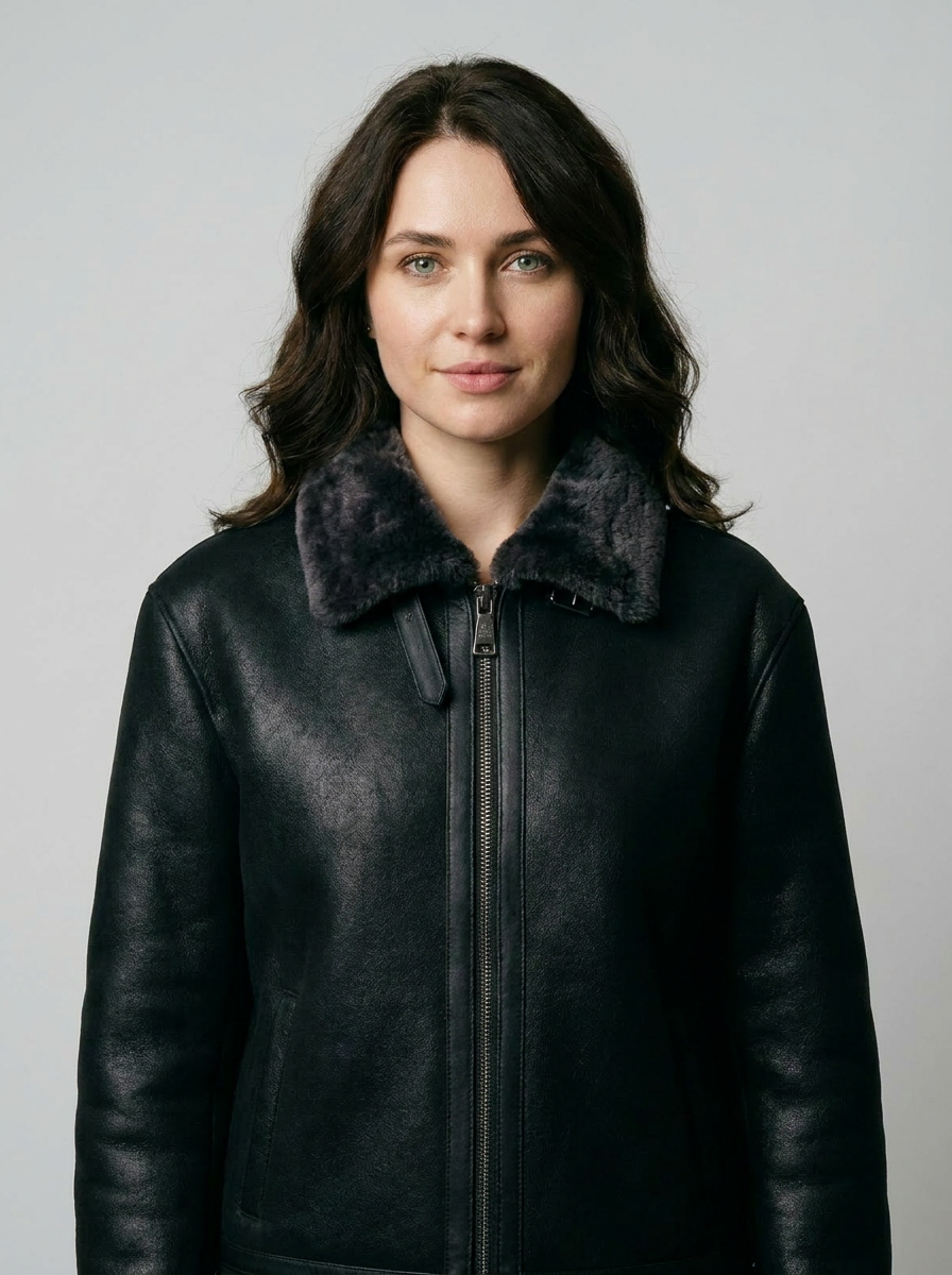 Shearling Bomberjacke