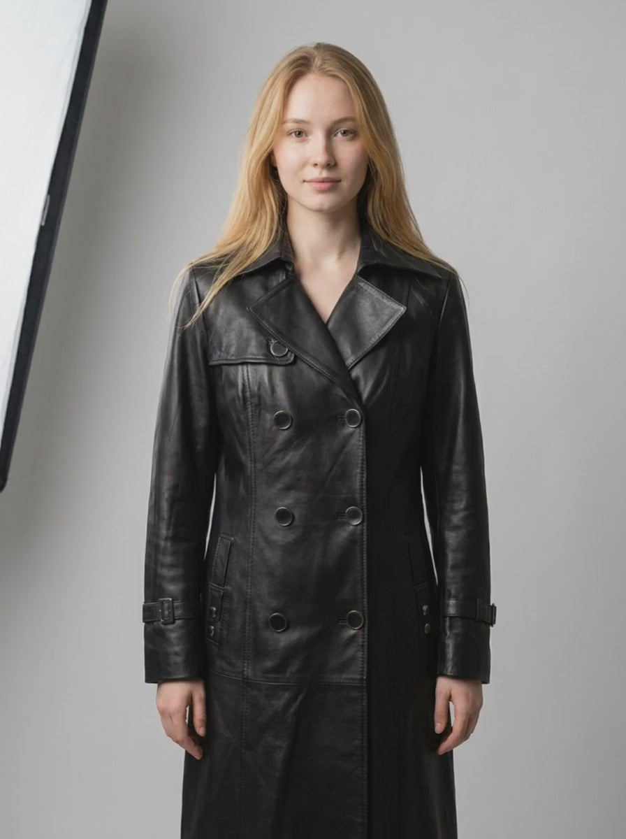 Leather Trench Coat