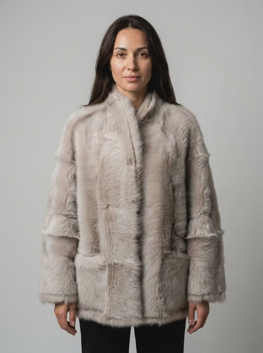 Oversized Shearling Jacket