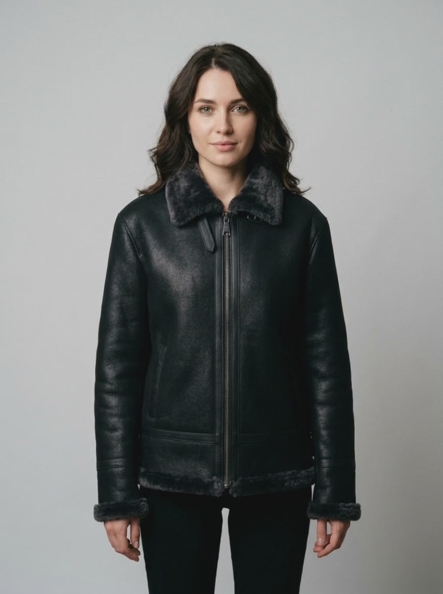 Shearling Bomberjacke