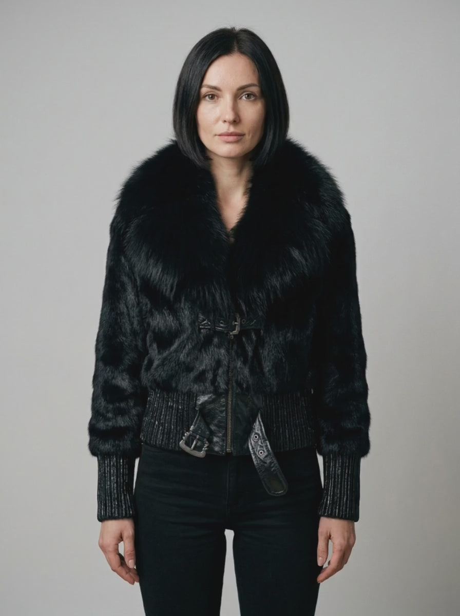 Luxury Fur Bomber Jacket