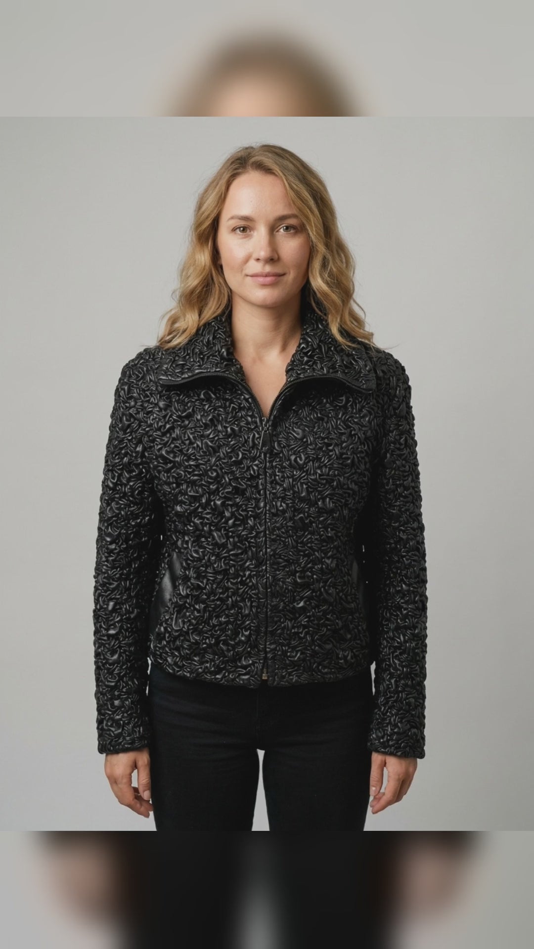 Curly Lamb Shearling Jacket