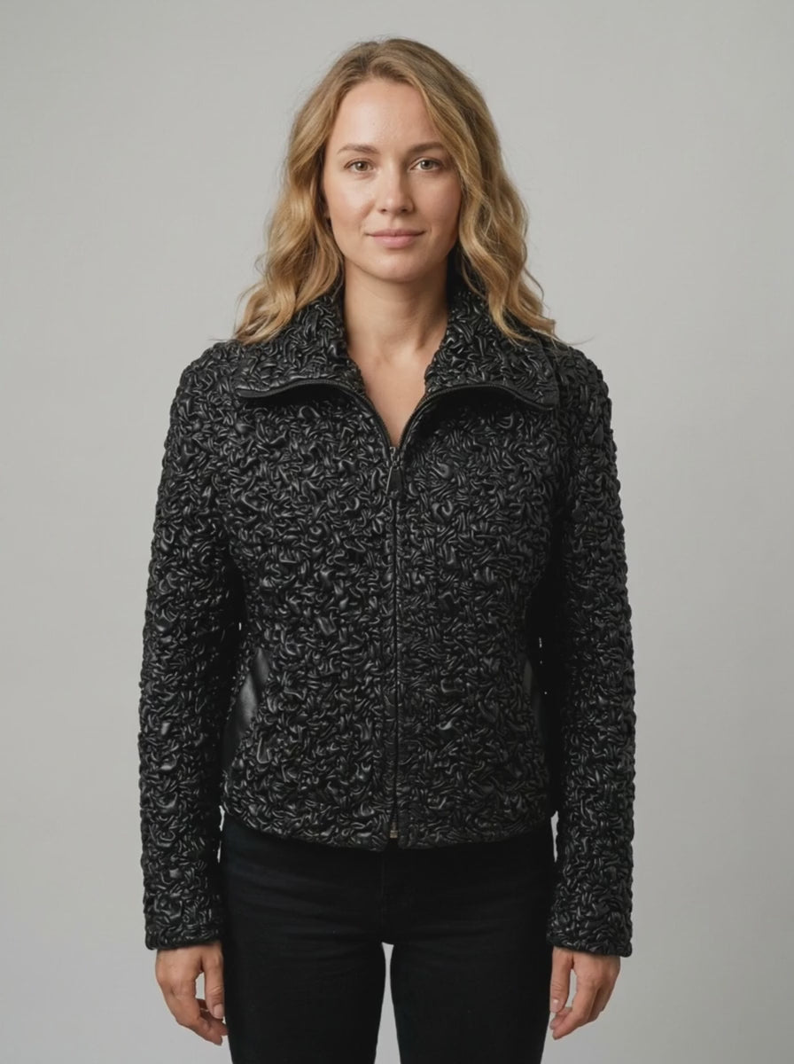 Curly Lamb Shearling Jacket