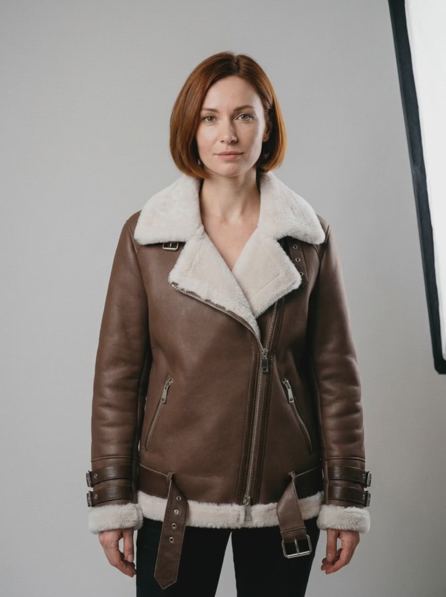 Shearling Bomber Ceket